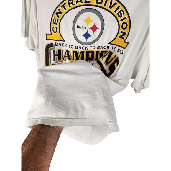 Vintage 1997 Logo Athletic Pittsburgh Steelers T men's large - Picture 5 of 5